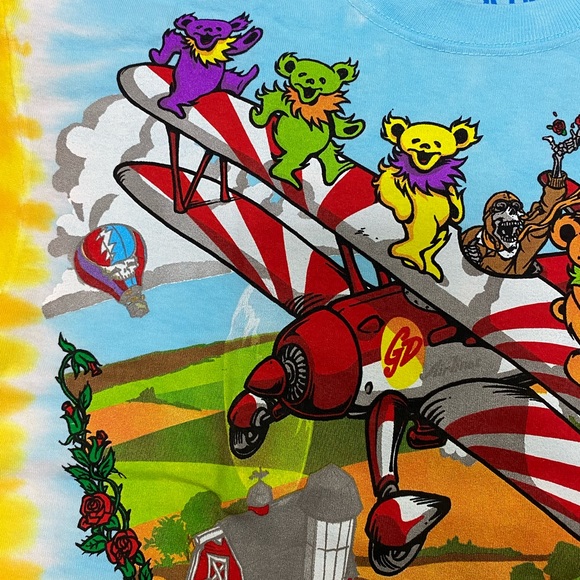 Grateful Dead Plane Airline Bears Men’s Tie Dye Shirt Available in M, L, XL, XX… - Picture 6 of 8